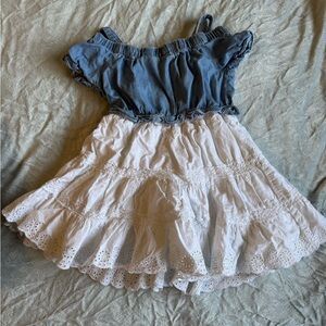 Calvin Klein Light Blue Denim Top